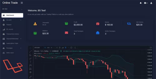 Online Trade (2.0) - Online investment and cryptocurrency trading system