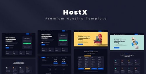 HostX v2.0.5 - șablon de găzduire premium