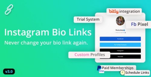 BioLinks (15.0.1 Nulled) - Instagram & TikTok Bio Links & URL Shortener (SAAS Ready)
