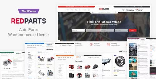 RedParts (1.14.5 Nulled) - Auto Parts WordPress Theme