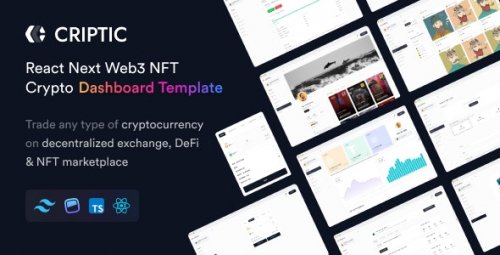 Criptic 1.4.0 - React Next Web3 NFT Crypto Dashboard