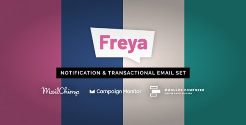 Freya 1.0 - Șabloane de e-mail pentru notificări și tranzacții cu Online Builder