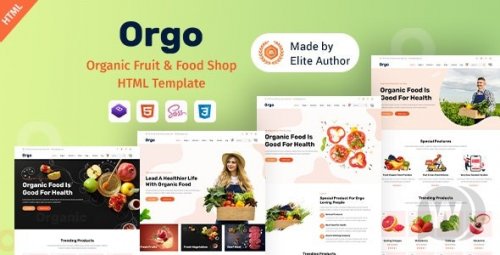 Orgo v1.0.0 - Șablon HTML pentru magazinul de alimente ecologice